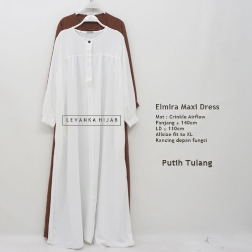 Elmira-036 Basic Dress Crinkle Airflow